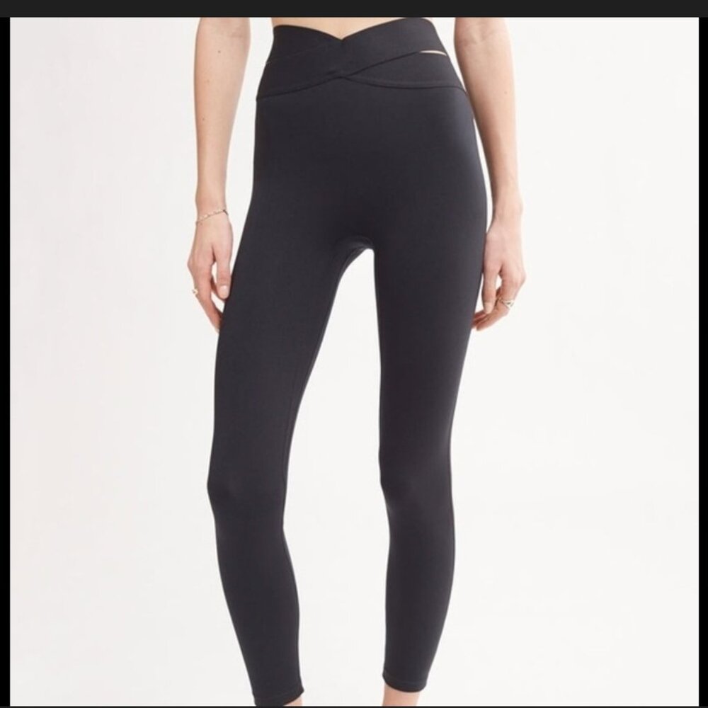 NWT Le Ore Corso Crossover Legging Black Size S